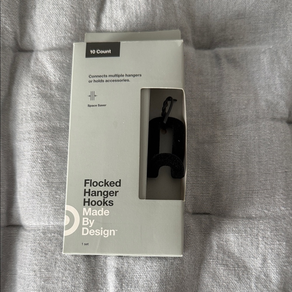 Made By Design Black Flocked Hanger Hooks